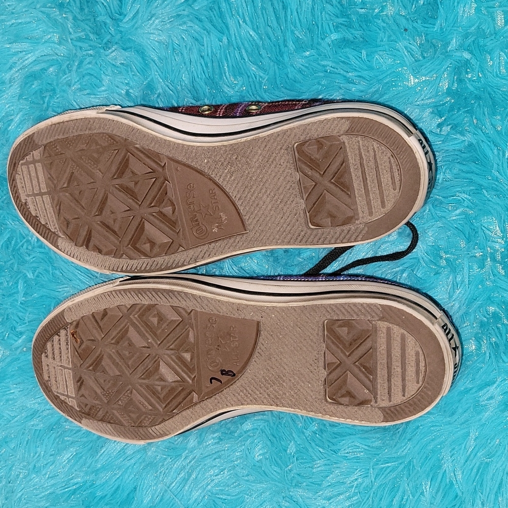 Converse Plaid Women's Size 7 Sneakers - Picture 6 of 8